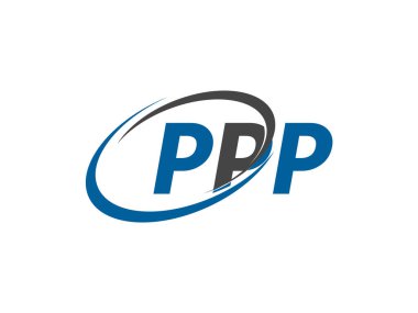 PPP harfi yaratıcı modern zarif logo tasarımı