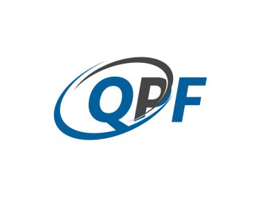 QPF harfi yaratıcı modern logo tasarımı