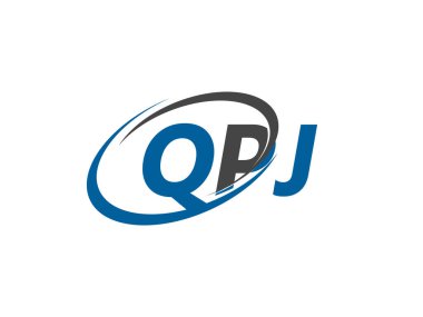 QPJ harfi yaratıcı modern logo tasarımı