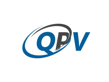 QPV harfi yaratıcı modern logo tasarımı