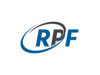 RPF harfi yaratıcı modern logo tasarımı