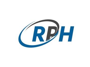 RPH harfi yaratıcı modern logo tasarımı