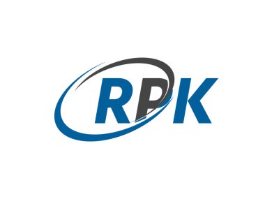 RPK harfi yaratıcı modern logo tasarımı