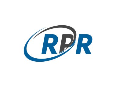 RPR harfi modern zarif logo tasarımı