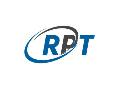 RPT harfi yaratıcı modern logo tasarımı