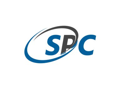 SPC harfi yaratıcı modern zarif logo tasarımı