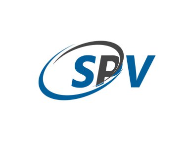 SPV harfi yaratıcı modern zarif logo tasarımı