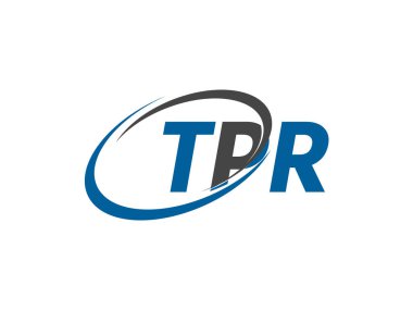 TPR mektubu modern zarif logo tasarımı