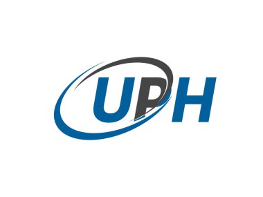 UPH harfi yaratıcı modern zarif logo tasarımı