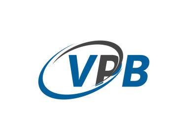 VPB harfi yaratıcı modern zarif logo tasarımı