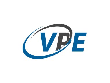 VPE harfi yaratıcı modern logo tasarımı