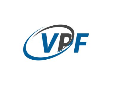 VPF harfi modern zarif logo tasarımı