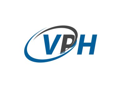 VPH harfi modern zarif logo tasarımı