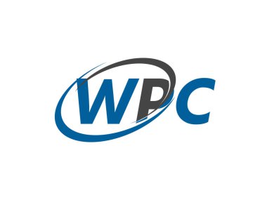 WPC harfi yaratıcı modern logo tasarımı