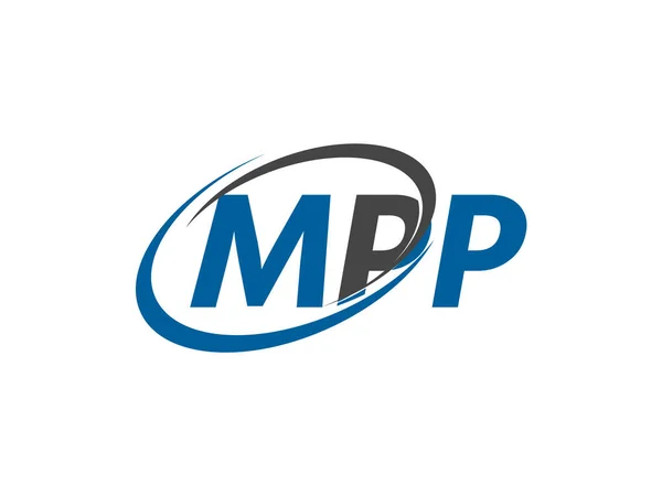 Mpp Lettre Créative Moderne Élégant Logo Design — Image vectorielle