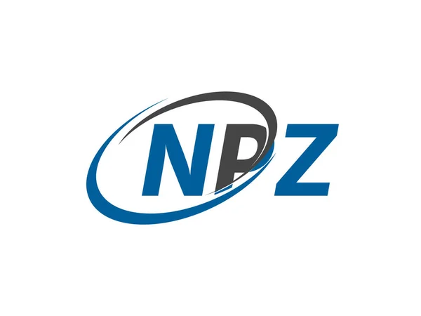 Npz Dopis Kreativní Moderní Elegantní Logo Design — Stockový vektor