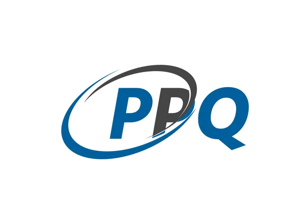Ppq手紙創造的な現代的なエレガントなロゴデザイン — ストックベクタ