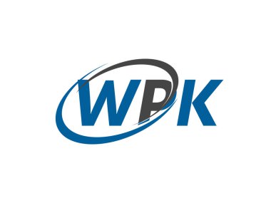 WPK harfi yaratıcı modern logo tasarımı