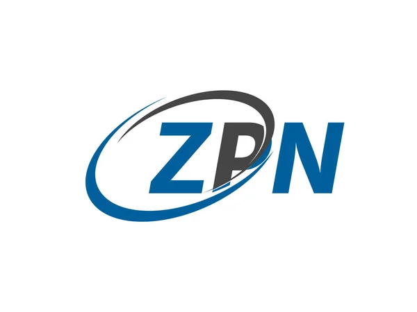 Letter Creatief Modern Elegant Logo Ontwerp Zpn — Stockvector