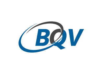 BQV harfi yaratıcı modern zarif logo tasarımı