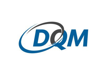 DQM harfi modern zarif logo tasarımı
