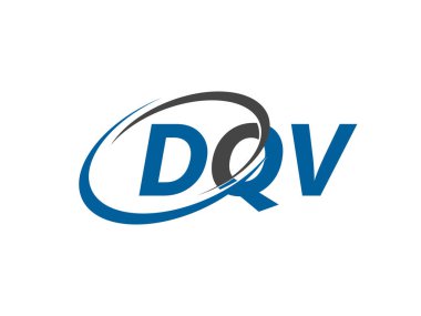 DQV harfi yaratıcı modern zarif logo tasarımı
