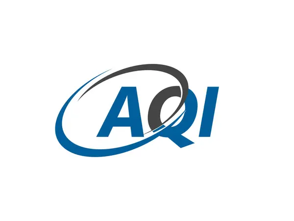 Επιστολή Δημιουργική Μοντέρνο Κομψό Σχεδιασμό Λογότυπο Aqi — Διανυσματικό Αρχείο