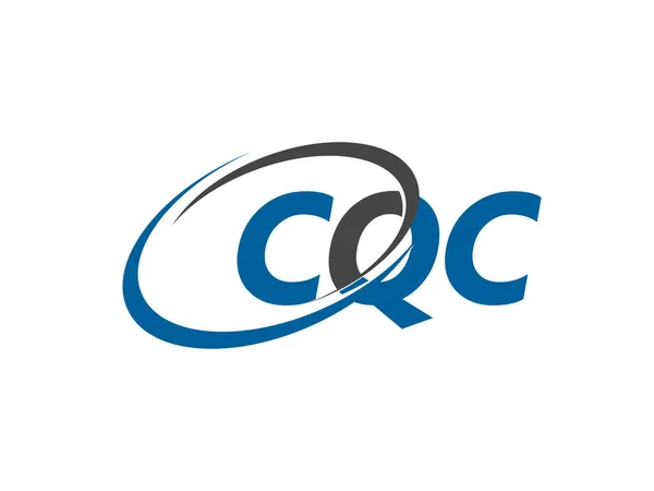 Cqc Dopis Kreativní Moderní Elegantní Logo Design — Stockový vektor