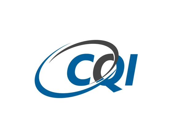 Επιστολή Cqi Δημιουργικό Μοντέρνο Κομψό Σχεδιασμό Λογότυπου — Διανυσματικό Αρχείο