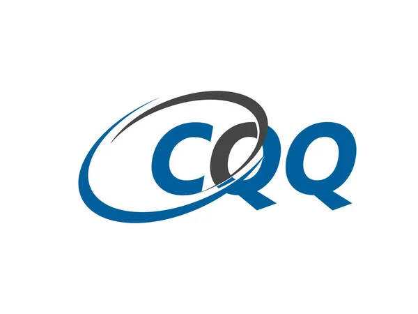 Cqq Brev Kreativ Modern Elegant Logotyp Design — Stock vektor