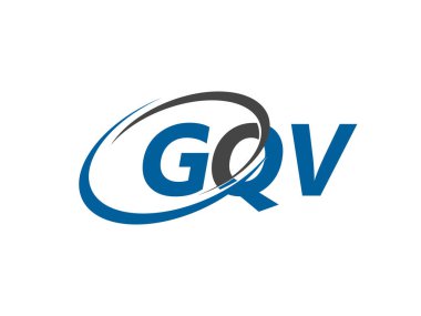 GQV harfi yaratıcı modern zarif logo tasarımı