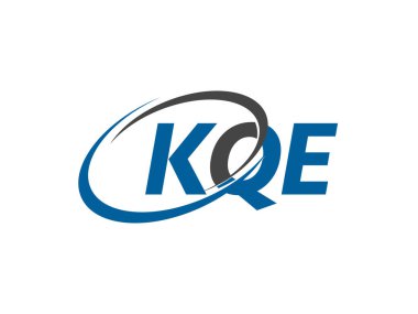 KQE harfi yaratıcı modern zarif logo tasarımı