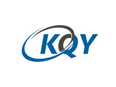 KQY harfi yaratıcı modern zarif logo tasarımı