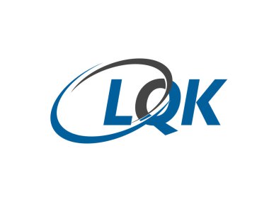LQK harfi yaratıcı modern zarif logo tasarımı