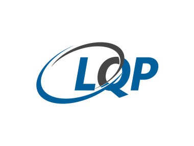 LQP harfi yaratıcı modern zarif logo tasarımı