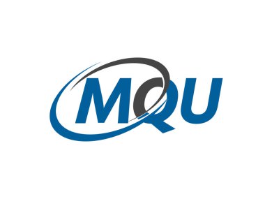 MQU harfi yaratıcı modern zarif logo tasarımı