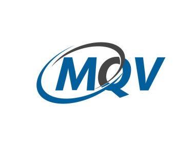 MQV harfi yaratıcı modern zarif logo tasarımı