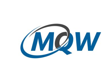 MQW harfli modern zarif logo tasarımı