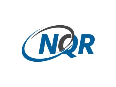 NQR harfi yaratıcı modern zarif logo tasarımı