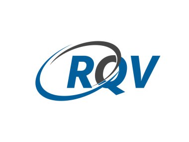RQV harfi yaratıcı modern zarif logo tasarımı