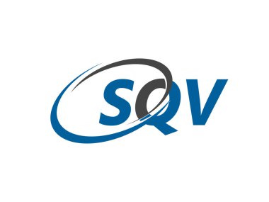 SQV harfi yaratıcı modern zarif logo tasarımı