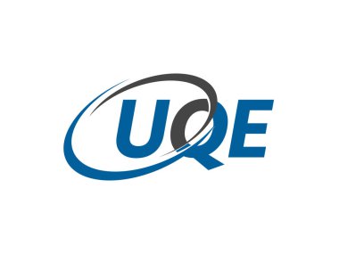 UQE harfi yaratıcı modern zarif logo tasarımı