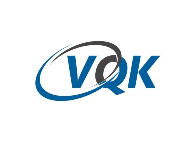 VQK harfi yaratıcı modern zarif logo tasarımı