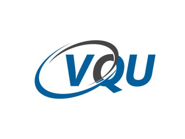 VQU mektup yaratıcı modern zarif logo tasarımı