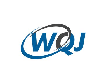 WQJ harfi yaratıcı modern zarif logo tasarımı