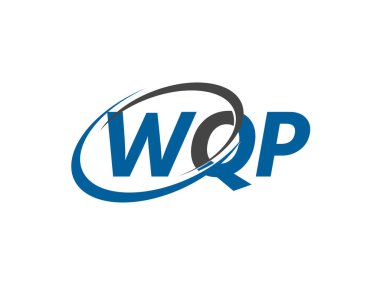 WQP harfi yaratıcı modern zarif logo tasarımı