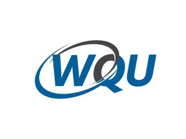 WQU mektup yaratıcı modern zarif logo tasarımı