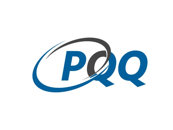 Pqq Γράμμα Δημιουργικό Μοντέρνο Κομψό Σχεδιασμό Λογότυπο Swoosh — Διανυσματικό Αρχείο