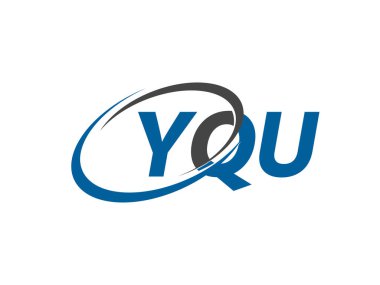 YQU mektup yaratıcı modern zarif logo tasarımı