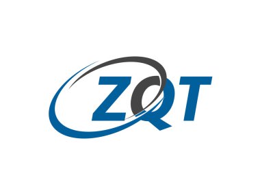 ZQT harfi yaratıcı modern zarif logo tasarımı